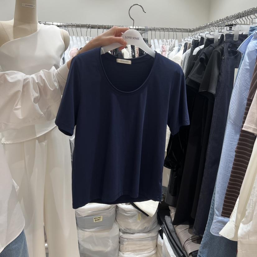 LOVE SOME韓國東大門直郵女裝新款26春夏人氣熱賣T恤水洗LOVE SOMET恤
