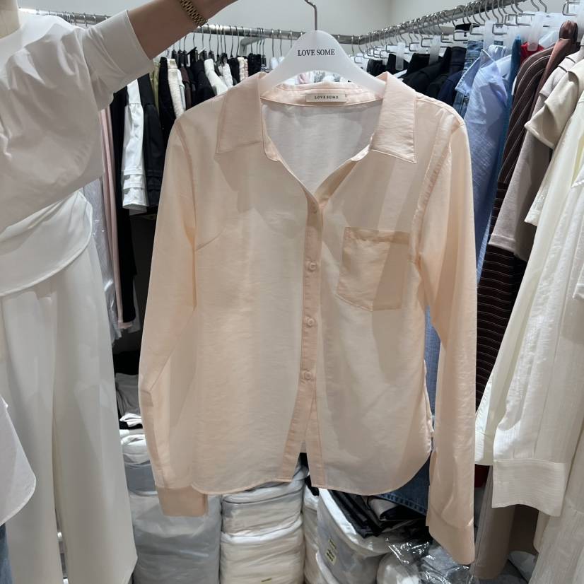 LOVE SOME韓國東大門直郵女士新款休閑時尚職業襯衫蕾絲衫LOVE SOME襯衫/蕾絲衫