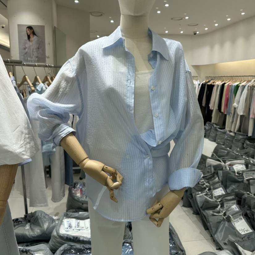 BLUEI-D/N SHARP韓國東大門代購女裝新品時尚襯衫蕾絲衫Blue i-d/N SHARP襯衫/蕾絲衫