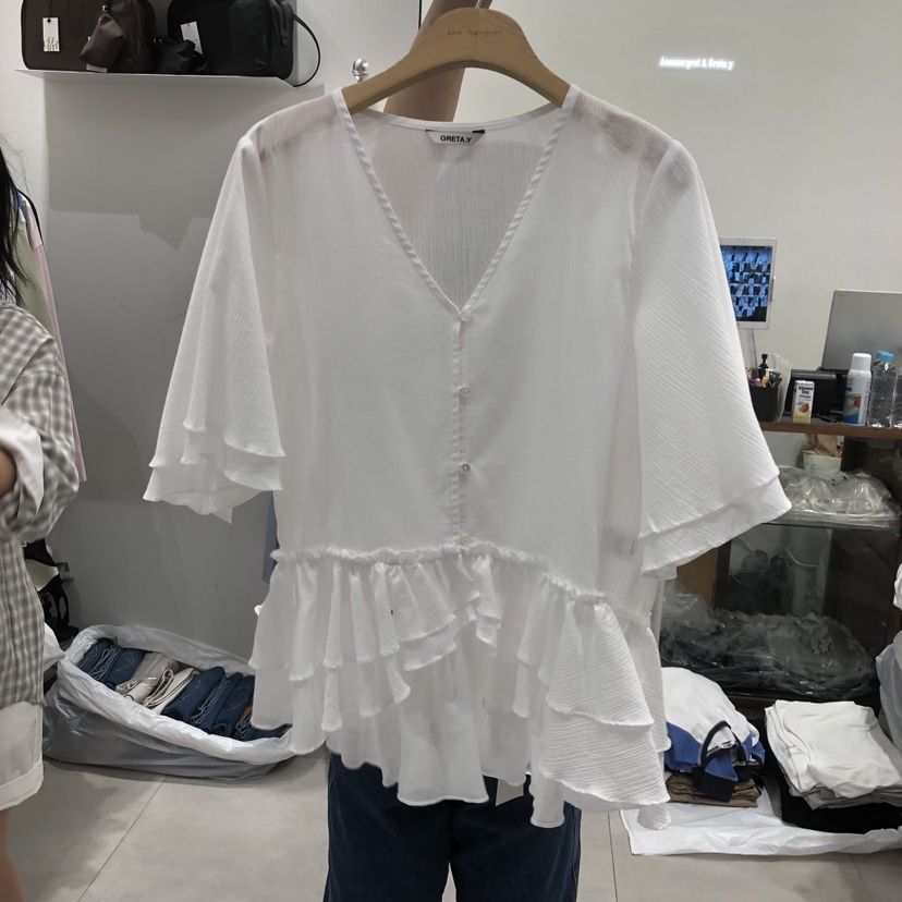 ANN MARGRET韓國直郵女士新款推薦襯衫蕾絲衫GRETA.Y襯衫/蕾絲衫