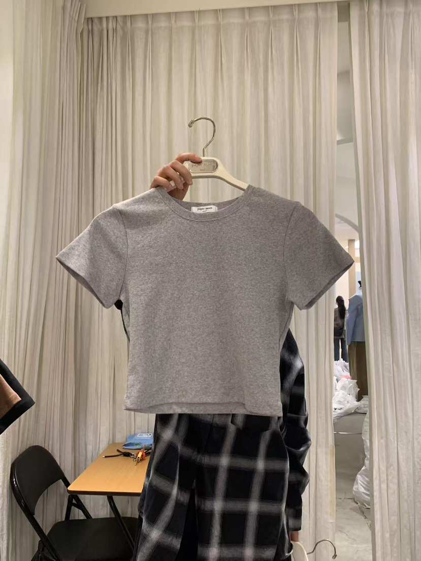 PAPERMOON韓國代購女士新品推薦休閑人氣職業時尚T恤短款paper moonT恤