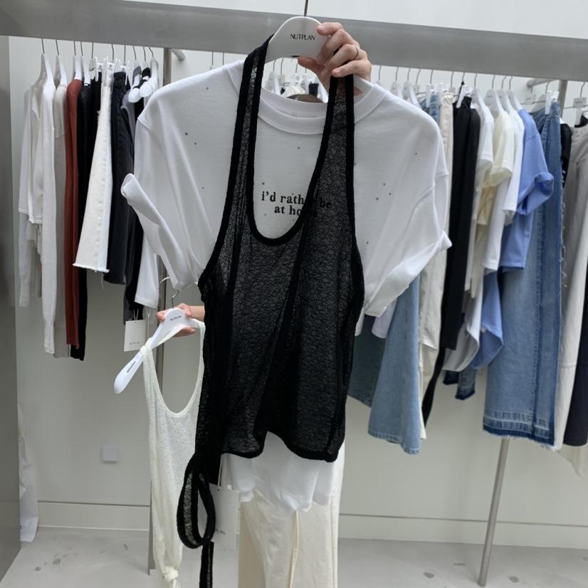 NUTPLAN韓國代購女裝新款時尚職業人氣吊帶背心不含內搭蕾絲NUTPLAN吊帶/背心