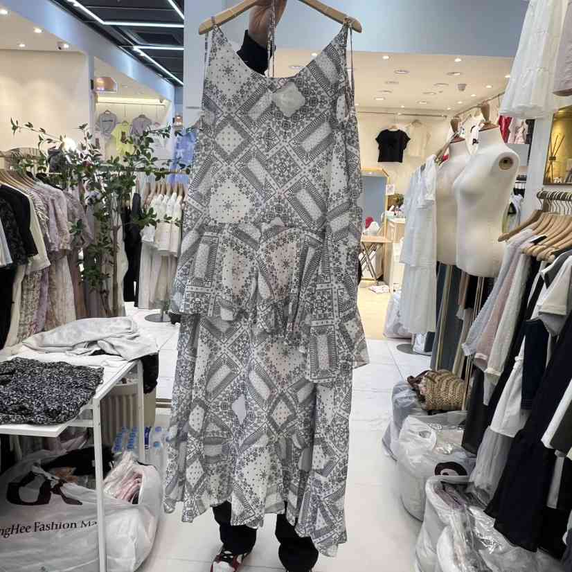 SYMPHONY韓國代購女裝新款休閑職業人氣26春夏連衣裙印花SYMPHONY連衣裙