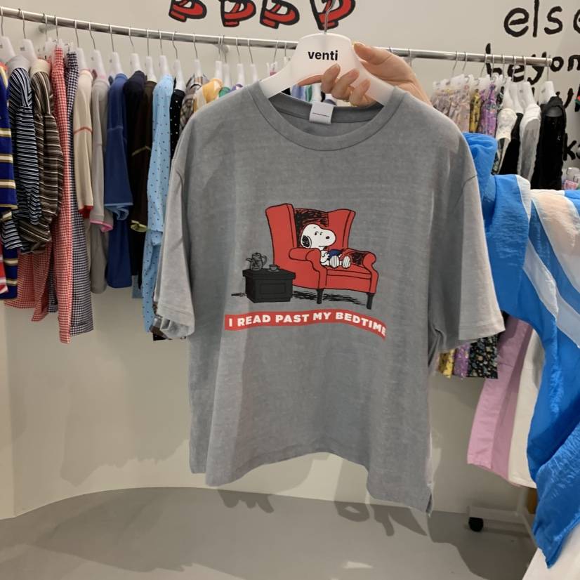 VENTI韓國代購女士新品職業人氣熱賣26春夏時尚T恤史努比VENTIT恤