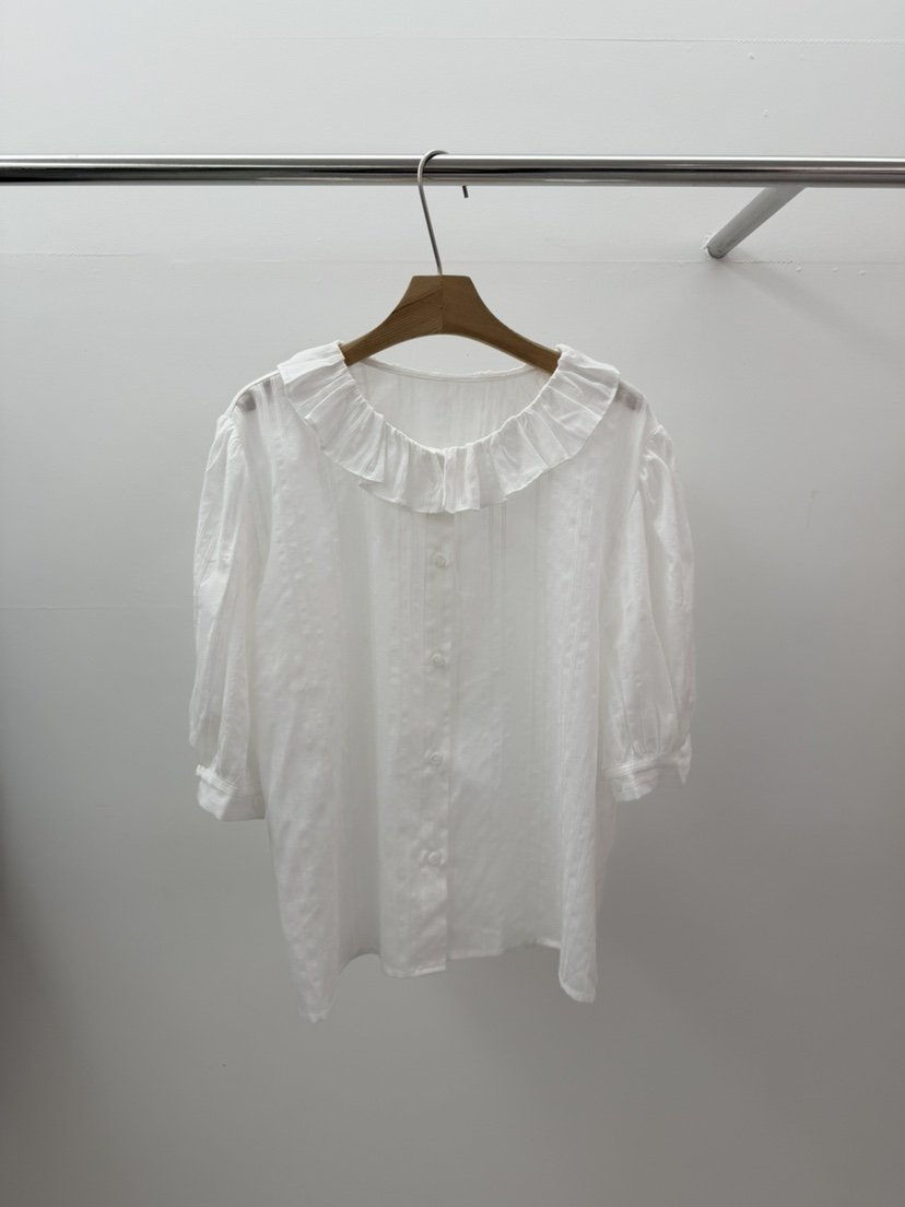 BROWNS-P韓國直郵實拍女裝新品推薦時尚26春夏襯衫蕾絲衫BROWNS-P襯衫/蕾絲衫