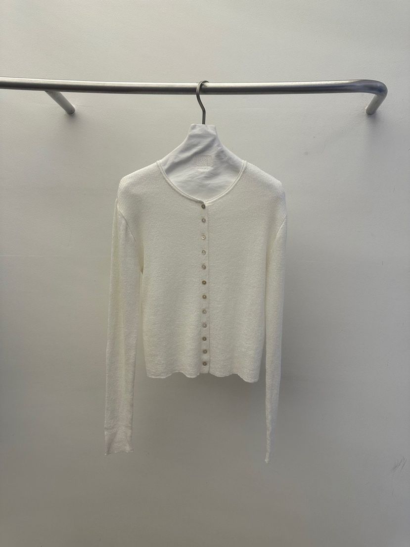 WIDA-P/RENEJ韓國東大門直郵女裝新款人氣針織衫亞麻開衫羅紋WIDA-P/RENEJ針織衫