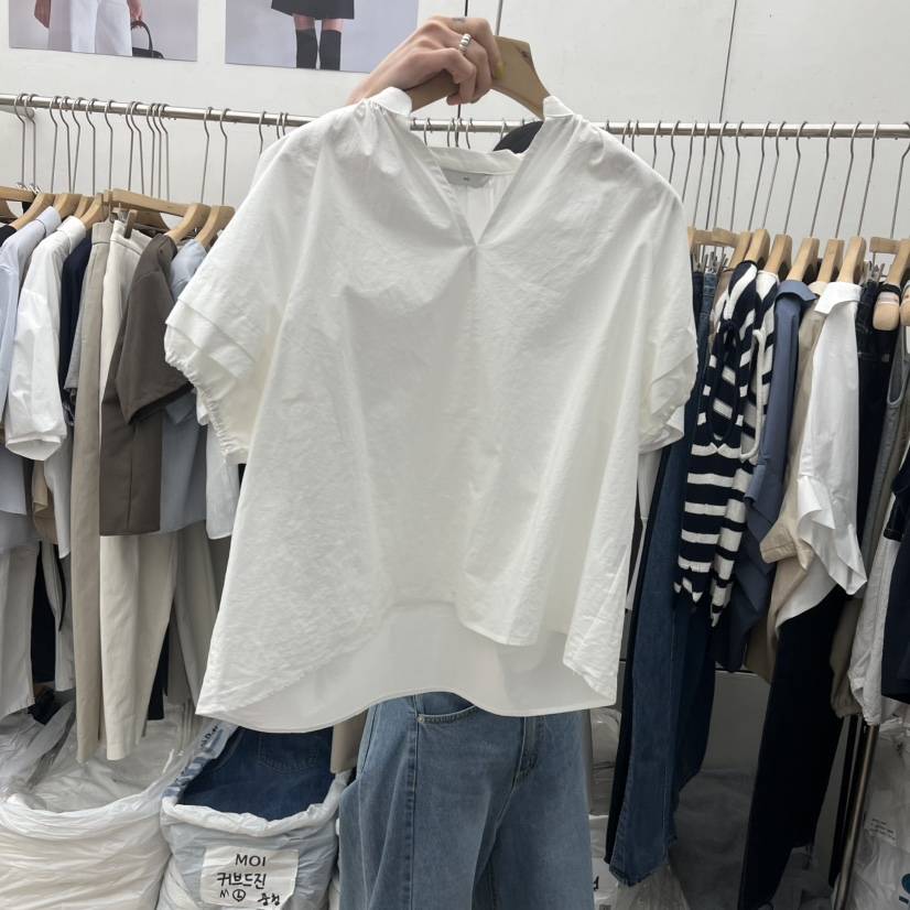 MOI-A韓國直郵女裝新款人氣熱賣26春夏推薦時尚襯衫蕾絲衫MOI-A襯衫/蕾絲衫