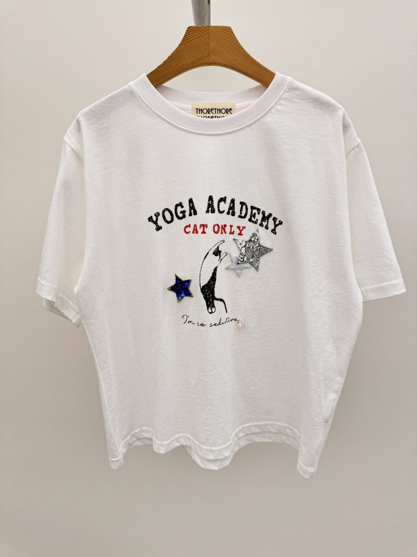 THORE韓國直郵實拍女裝新品時尚26春夏職業休閑人氣推薦T恤THORET恤