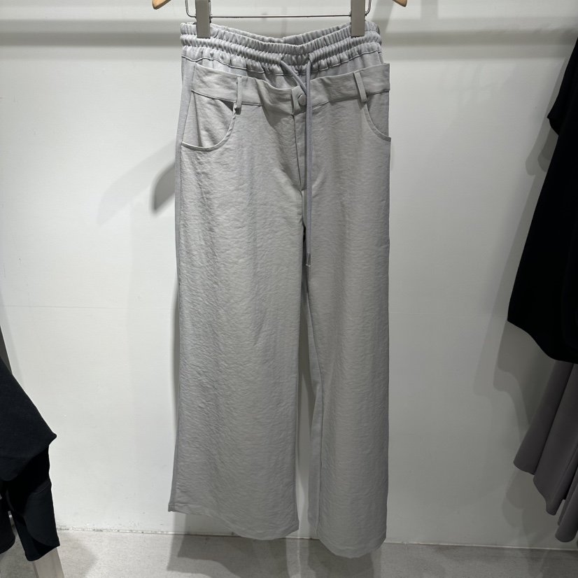 LAMINEDOR韓國代購女裝新款熱賣職業人氣休閑推薦休閑褲撞色LA MINE DOR休閑褲