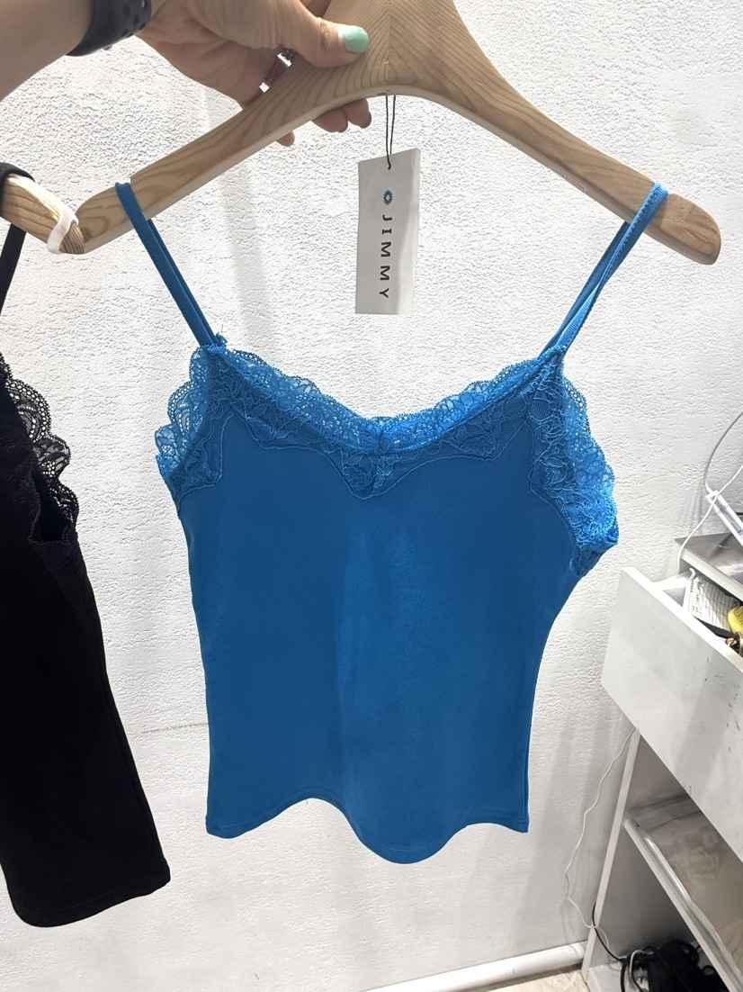 JIMMY韓國代購女裝新品人氣時尚26春夏休閑熱賣吊帶背心蕾絲JIMMY/REMAKE吊帶/背心
