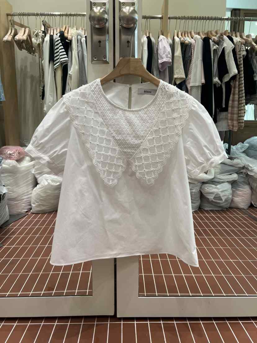 BE&amp;BE韓國東大門代購女裝新款26春夏時尚襯衫蕾絲衫BE&be襯衫/蕾絲衫
