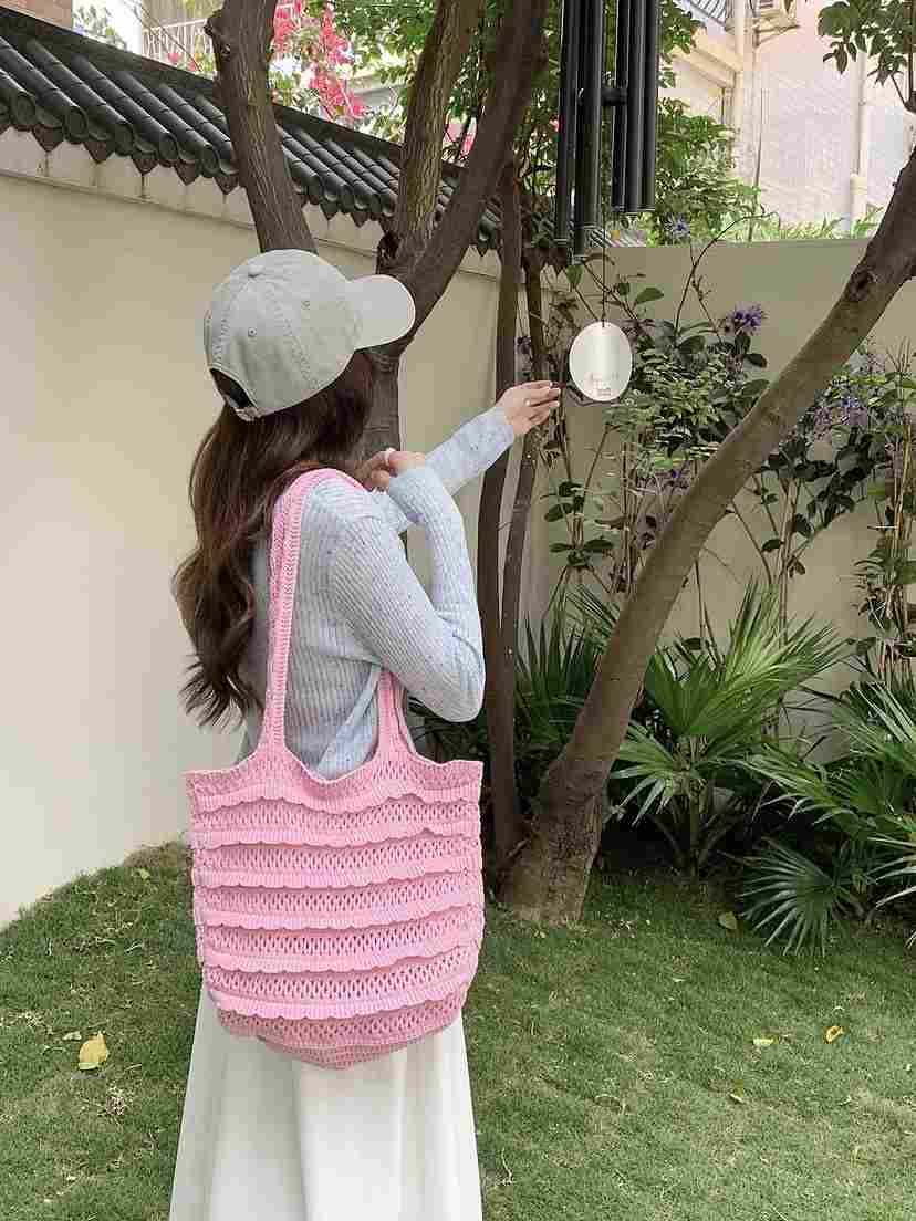 POSH BLUE韓國東大門直郵女士新品推薦單肩斜跨包荷葉邊POSH BLUE單肩/斜跨包