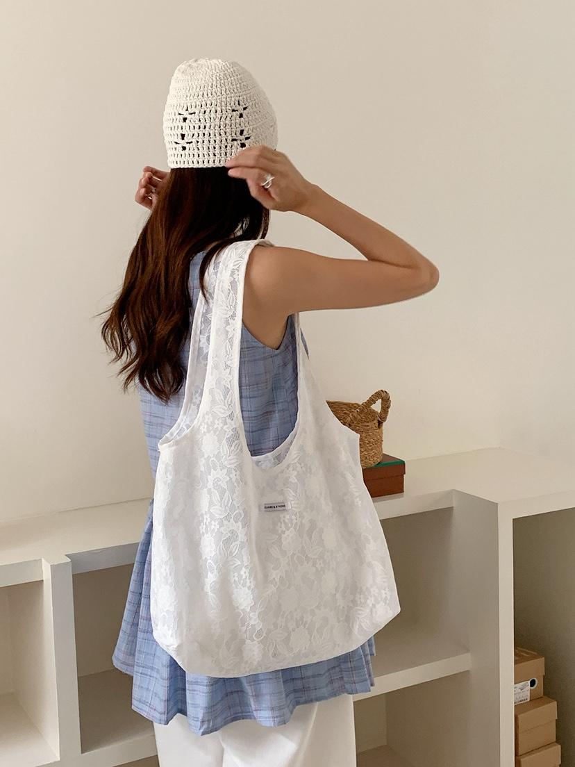 POSH BLUE韓國直郵女士新款推薦休閑職業單肩斜跨包蕾絲POSH BLUE單肩/斜跨包