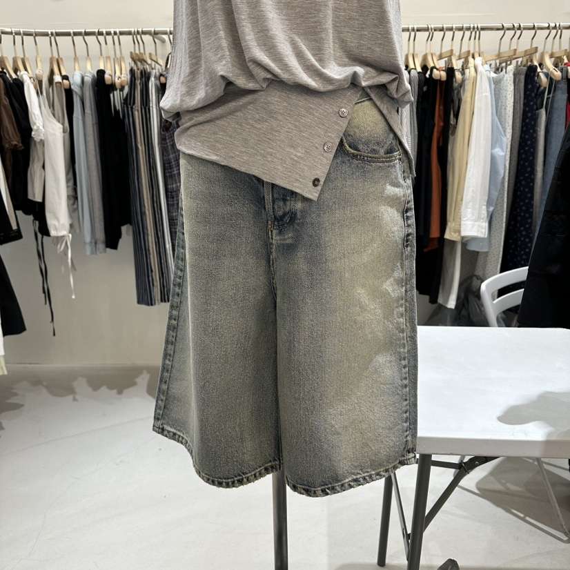 BAGUETTE-P韓國東大門直郵女士新款推薦人氣職業短褲紐扣BAGUETTE-P短褲