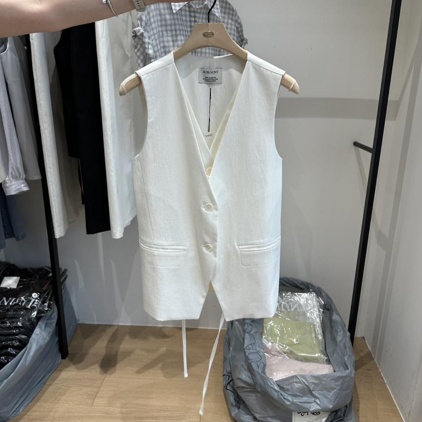 aube nunt韓國直郵女士新品熱賣人氣26春夏時尚馬甲含腰繩aube nunt馬甲