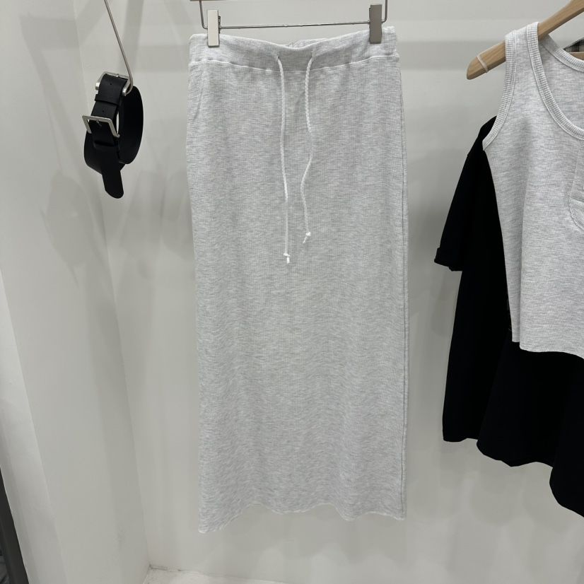 THE VALUE韓國直郵女士新品人氣休閑熱賣26春夏長裙華夫格THE VALUE長裙