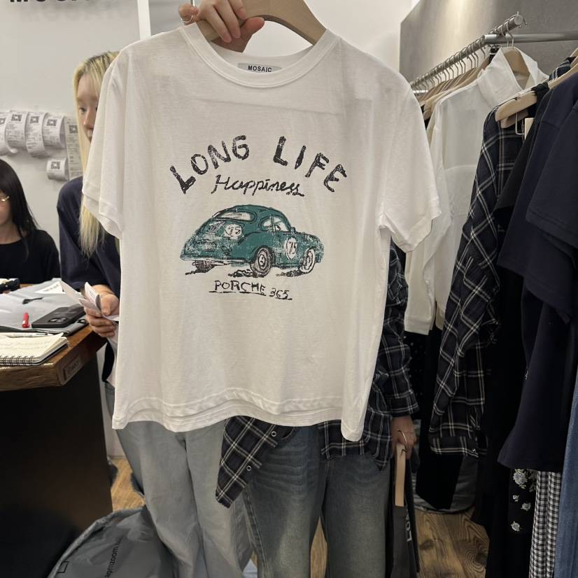 MOSAIC韓國東大門代購女裝新款熱賣時尚26春夏職業休閑T恤MOSAICT恤