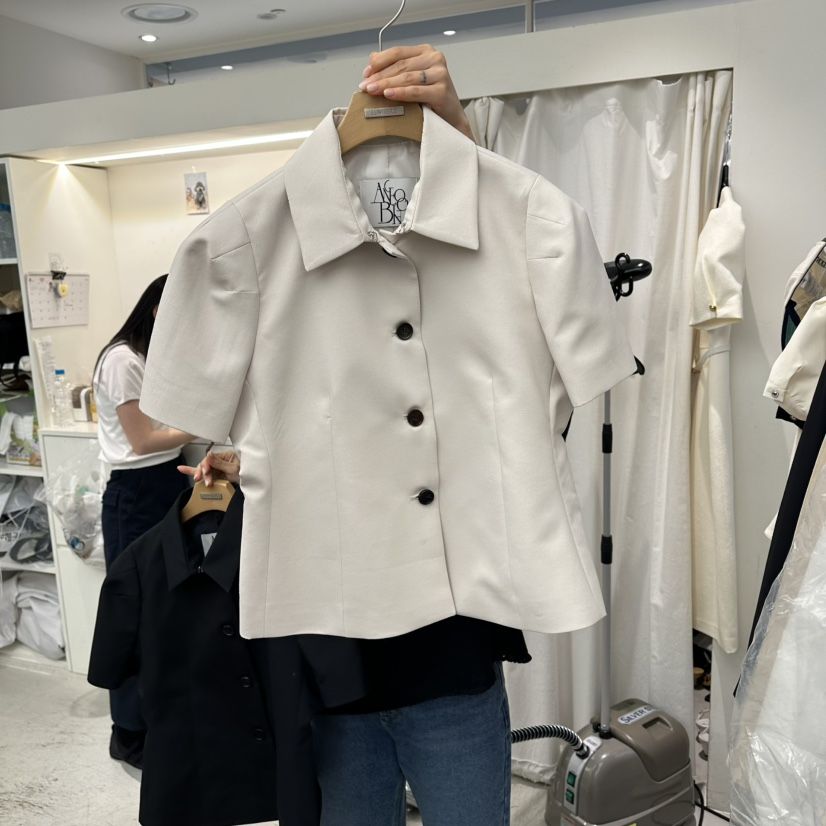 MER韓國東大門直郵女裝新品推薦職業26春夏時尚人氣熱賣夾克MER/ANGELO BIANCO夾克