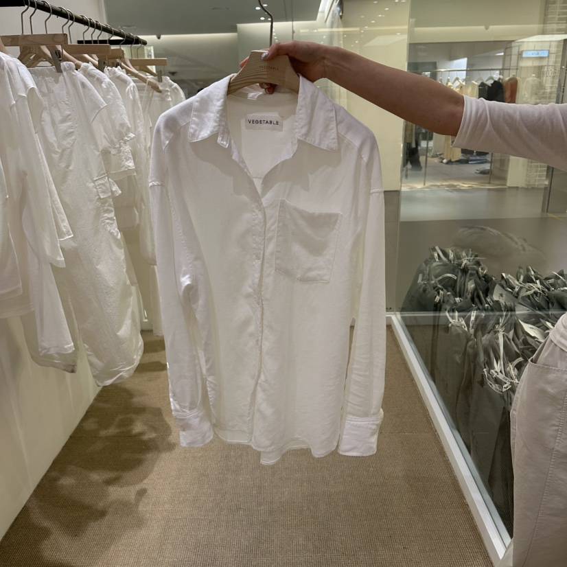 VEGETABLE韓國東大門代購女裝新品時尚26春夏襯衫蕾絲衫亞麻布VEGETABLE襯衫/蕾絲衫
