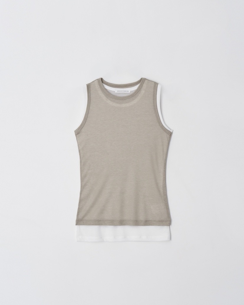 UNDERSTANDING韓國東大門直郵女裝新品職業推薦吊帶背心雙層UNDERSTANDING吊帶/背心