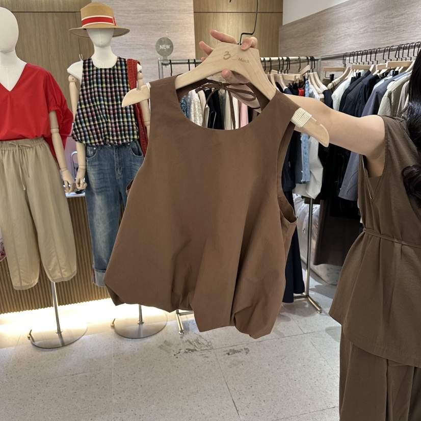 BISHOP/APOINT/3MARCH韓國直郵實拍女士新款休閑吊帶背心BISHOP/APOINT/3MARCH吊帶/背心