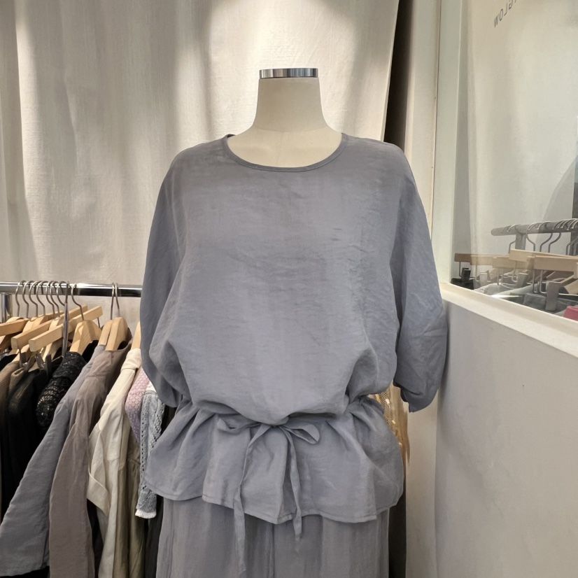 AFTERGLOW韓國東大門直郵女士新款熱賣襯衫蕾絲衫袖子褶皺AFTERGLOW襯衫/蕾絲衫