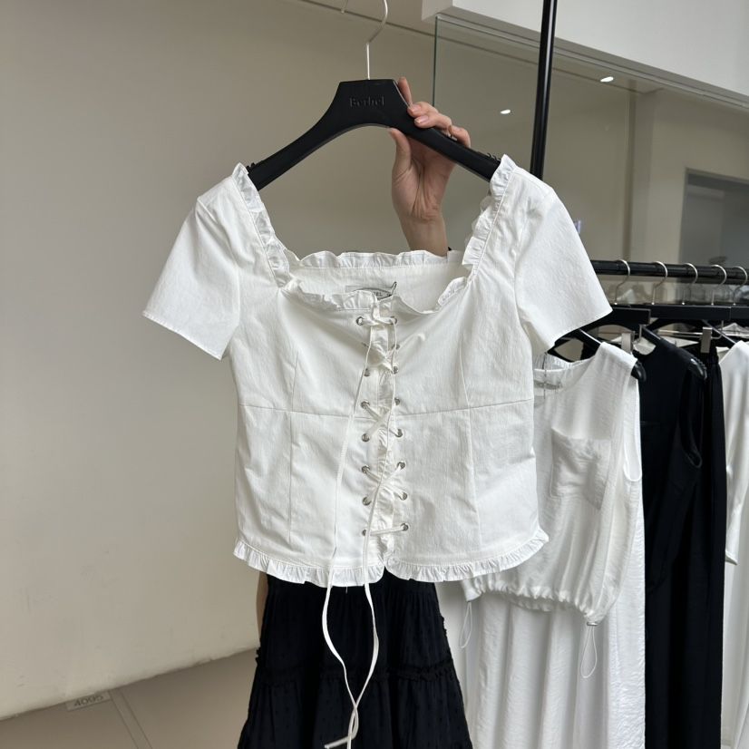 BETHEL韓國東大門直郵女士新品休閑26春夏推薦襯衫蕾絲衫BETHEL襯衫/蕾絲衫