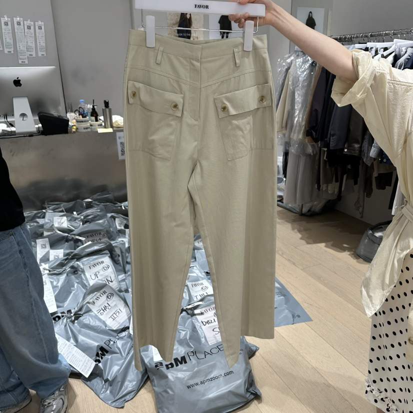 FAVOR-P韓國直郵實拍女士新款時尚26春夏休閑褲不含掛件FAVOR-P休閑褲