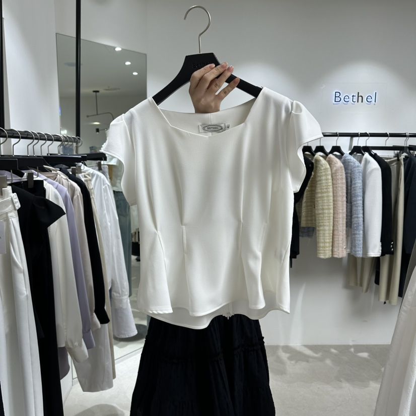 BETHEL韓國直郵女士新品熱賣26春夏人氣職業休閑襯衫蕾絲衫BETHEL襯衫/蕾絲衫