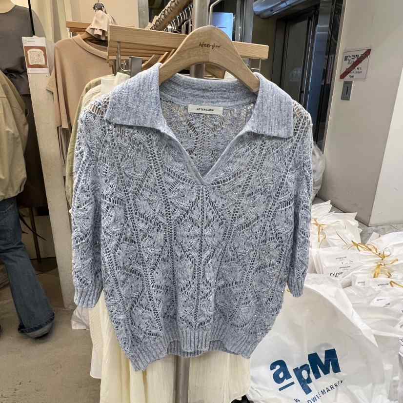 AFTERGLOW韓國直郵女裝新款熱賣26春夏職業時尚推薦針織衫AFTERGLOW針織衫