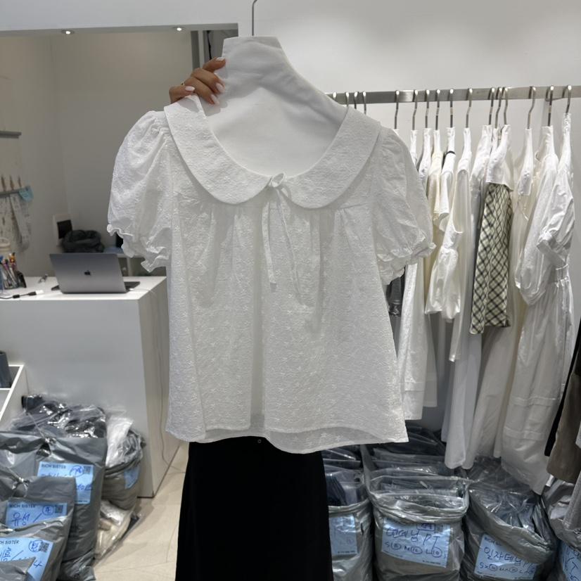 RICH SISTER韓國東大門直郵女士新品推薦襯衫蕾絲衫可愛的RICH SISTER襯衫/蕾絲衫