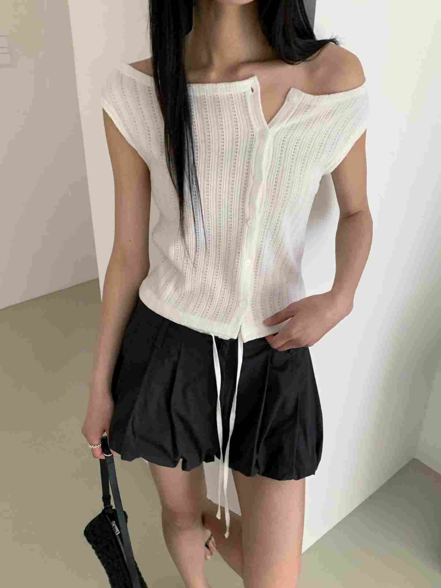 JUNO韓國代購女裝新品休閑推薦職業熱賣真品時尚吊帶背心JUNO吊帶/背心