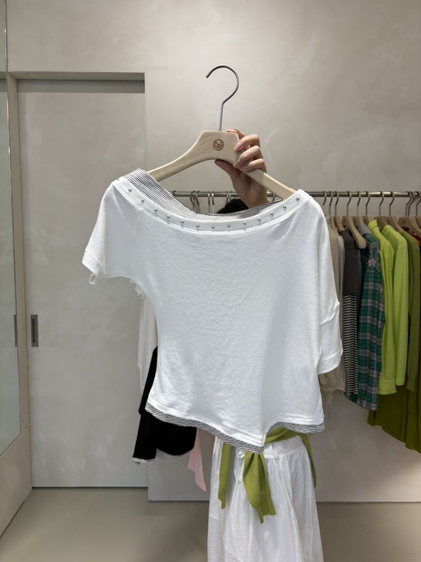 LIVE AID-P韓國直郵女士新品人氣推薦真品職業時尚熱賣T恤LIVE AID-PT恤