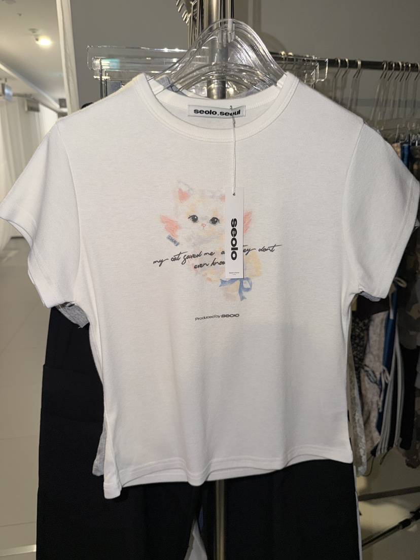 SEOLO東大門實拍女士新品26春夏推薦真品人氣職業熱賣T恤Seolo seoulT恤