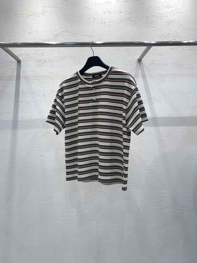 KSUBI韓國直郵女士新款職業休閑熱賣推薦時尚T恤短款條紋BURROW/ARaakieT恤