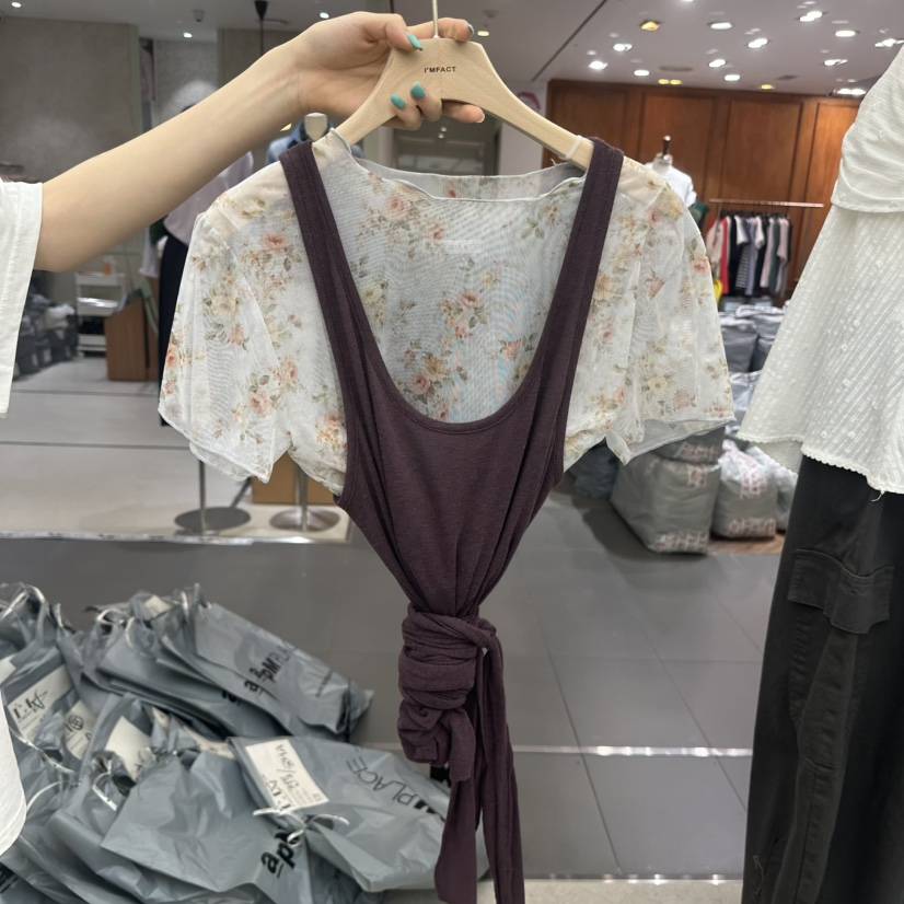 I MFACT東大門實拍韓國女士新品人氣吊帶背心不含內搭腰帶I MFACT吊帶/背心