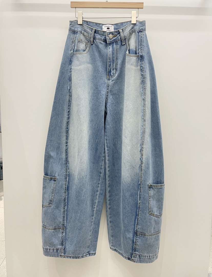 NYLON韓國代購女士新品時尚休閑推薦26春夏，26夏季牛仔褲口袋NYLON牛仔褲