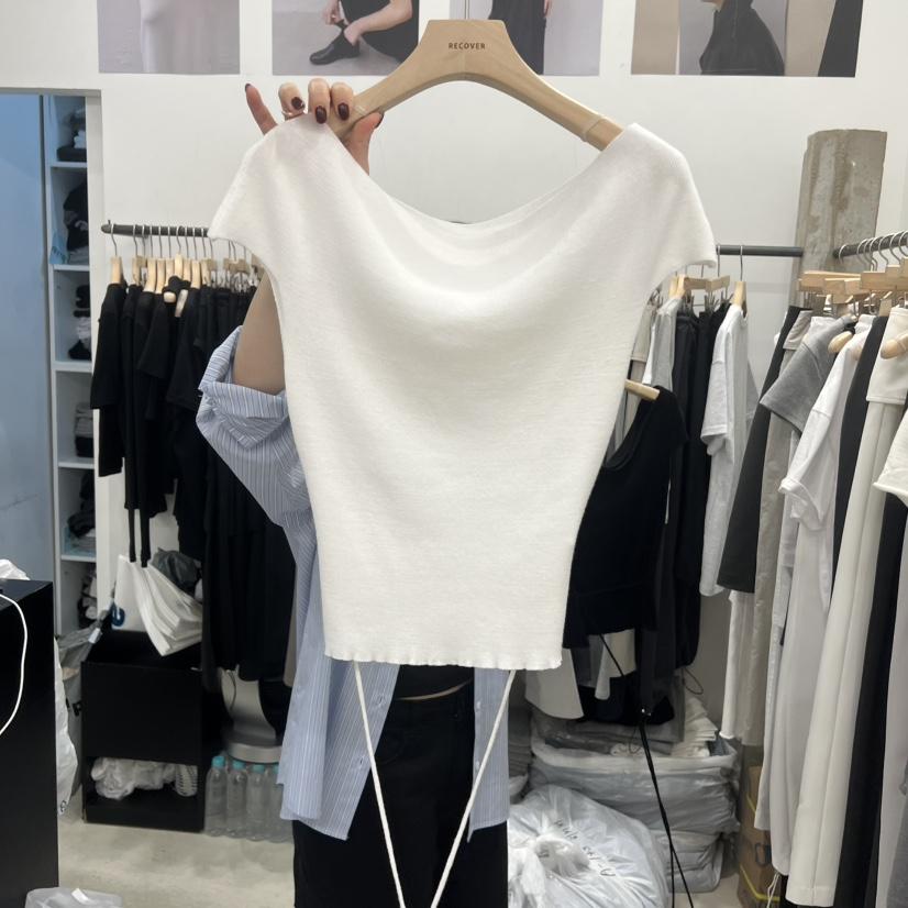 RECOVER韓國東大門代購女裝新品休閑時尚熱賣針織衫含腰繩RECOVER/MOMENT針織衫