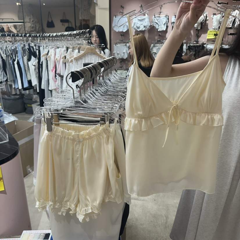 VICTORIA-P韓國代購女裝新款休閑時尚26春夏，26夏季睡衣套裝VICTORIA睡衣