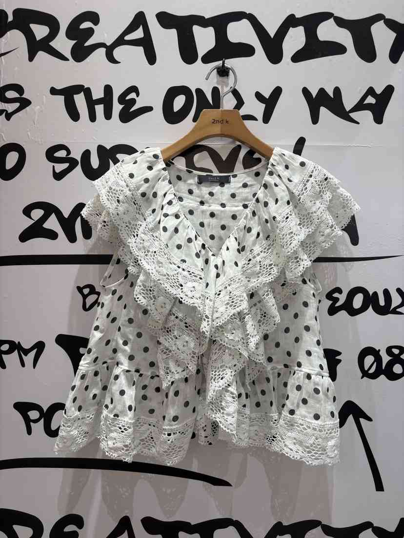 2ND K韓國東大門代購女士新品時尚26春夏，26夏季襯衫蕾絲衫披肩2ND K襯衫/蕾絲衫