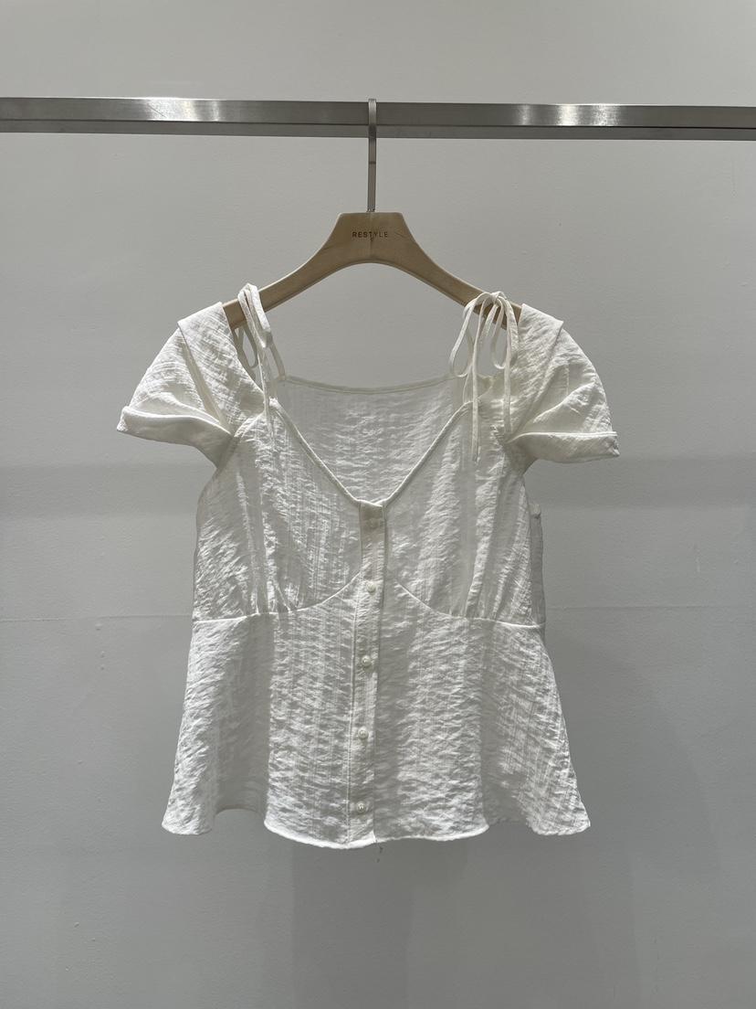 RE STYLE-Q韓國東大門代購女士新品休閑推薦襯衫蕾絲衫RE STYLE襯衫/蕾絲衫