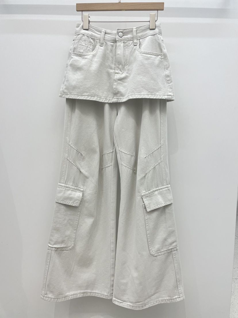 NYLON東大門實拍韓國女裝新款26春夏，26夏季休閑裙褲工裝NYLON裙褲