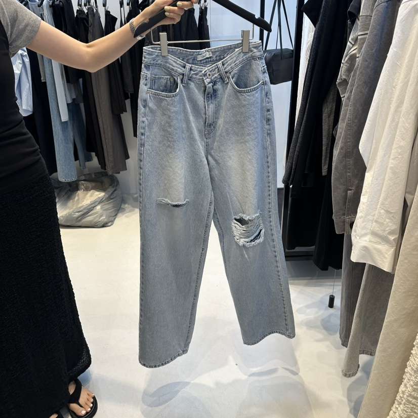 OSOO韓國直郵女裝新品推薦26春夏，26夏季職業牛仔褲復古OSOO牛仔褲