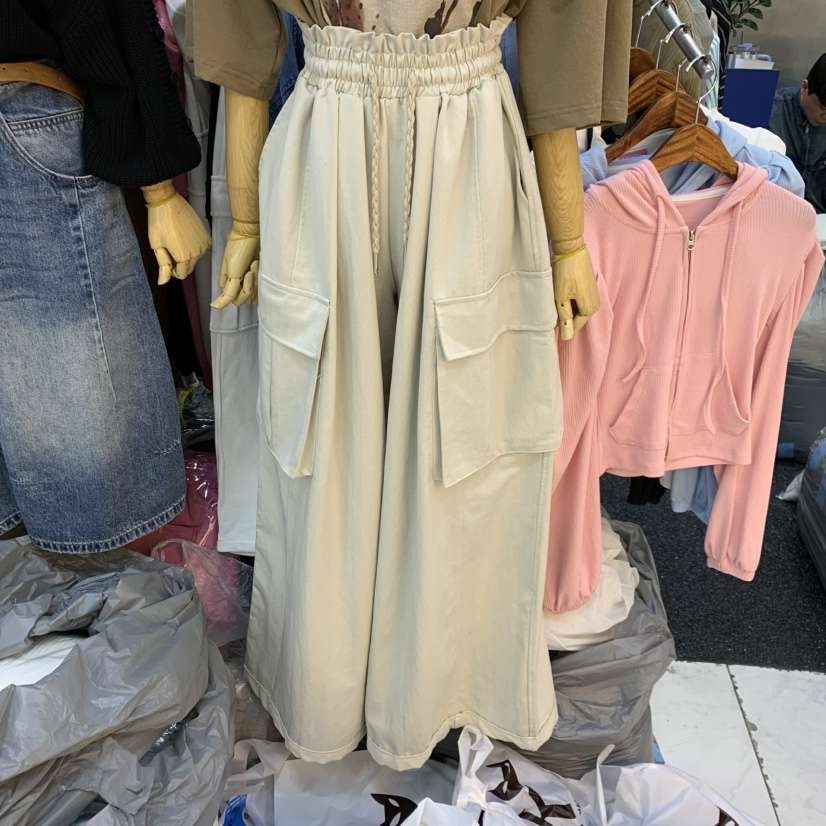 BLACK BABI東大門實拍韓國女裝新品休閑熱賣休閑褲工裝褲BLACK BABI休閑褲