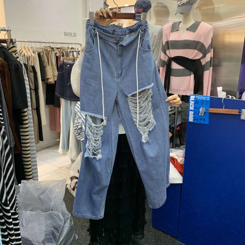 BLACK BABI韓國代購女裝新品26春夏，26夏季推薦人氣牛仔褲BLACK BABI牛仔褲