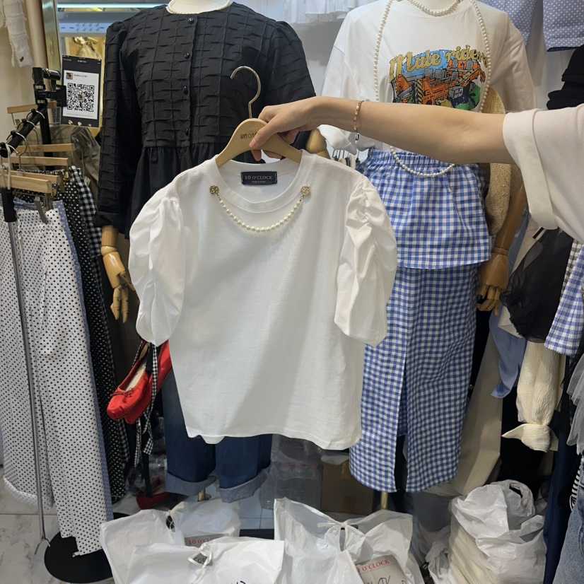 BUTTU/10 OCLOCK韓國代購女士新品職業26春夏，26夏季T恤BUTTU/10 OCLOCKT恤