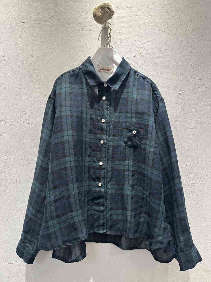 AT NOTE韓國代購女士新款熱賣職業26春夏，26夏季襯衫蕾絲衫格子亞麻AT NOTE襯衫/蕾絲衫