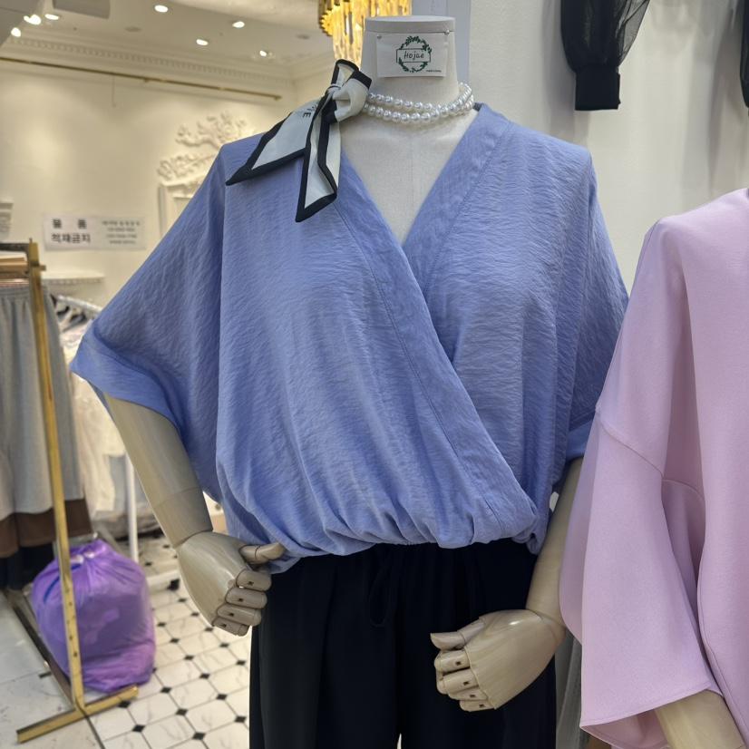 HOJAE韓國東大門直郵女裝新款時尚職業26春夏，26夏季襯衫蕾絲衫MID-LEVEL JUMP襯衫/蕾絲衫