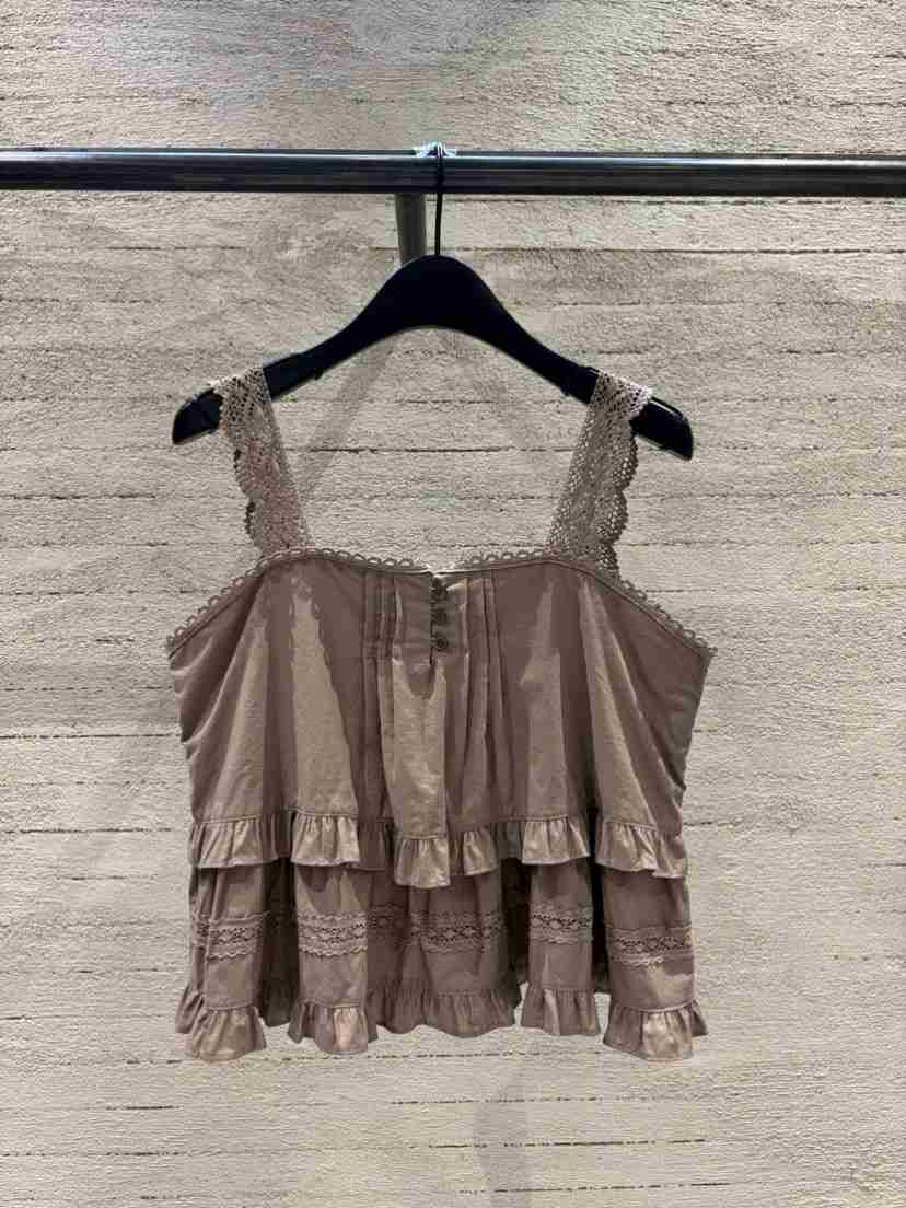 SUGAR CASE韓國代購女士新款休閑人氣職業26春夏，26夏季吊帶背心褶裥SUGAR CASE吊帶/背心