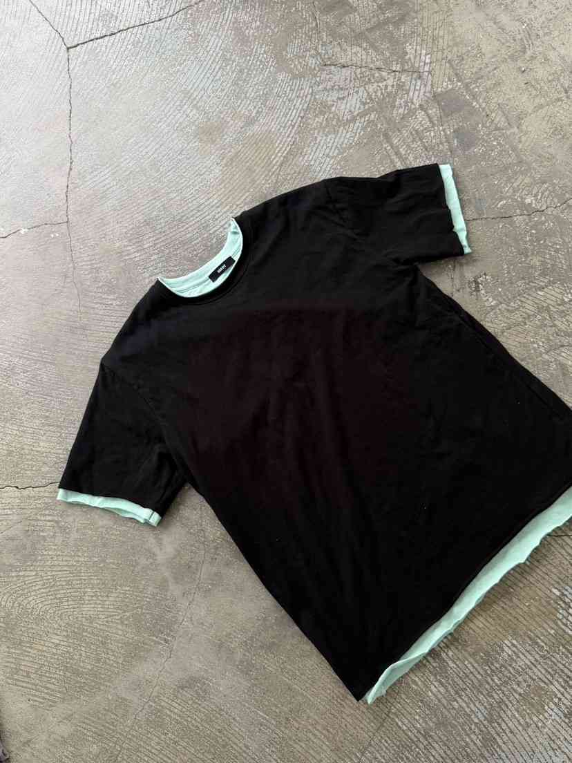 SEEOT韓國直郵實拍女裝新品時尚26春夏，26夏季T恤男女同款雙層SEEOTT恤